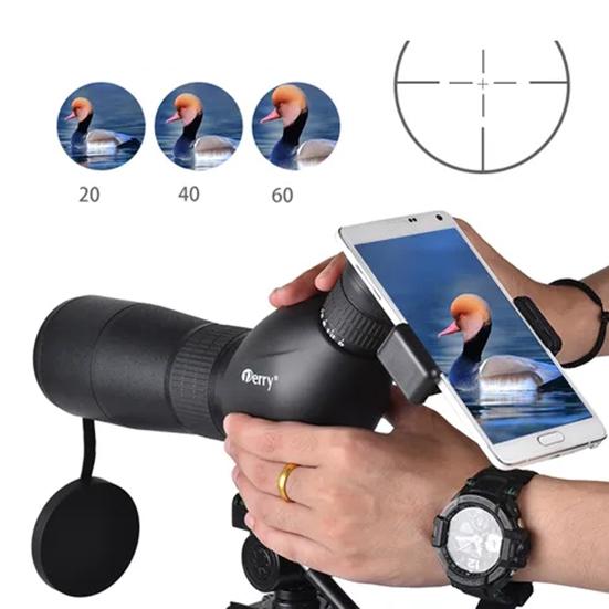 60-кратный Монокулярный Мощный Ночной астрономический телескоп высокой четкости при слабом освещении, телескоп для мобильного телефона с камерой для наблюдения за Луной
