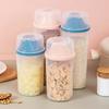 1/1.5L Household Kitchen Grain Cornmeal Storage Bucket Multi-functional Sealed Moisture-proof Washing Powder Snack Storage Box