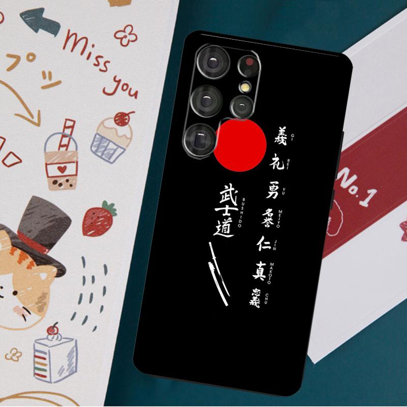 Японский чехол Bushido Samurai для Samsung Galaxy S23 S21 S22 Ultra Plus S20 FE Note 20 Note 10 S8 S9 S10 Plus, чехол