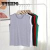 Sleeveless T-shirt Men's Large Size Basketball Vest Sports Short Sleeve Fitness Singlet Sling Pure Color Sleeveless Top