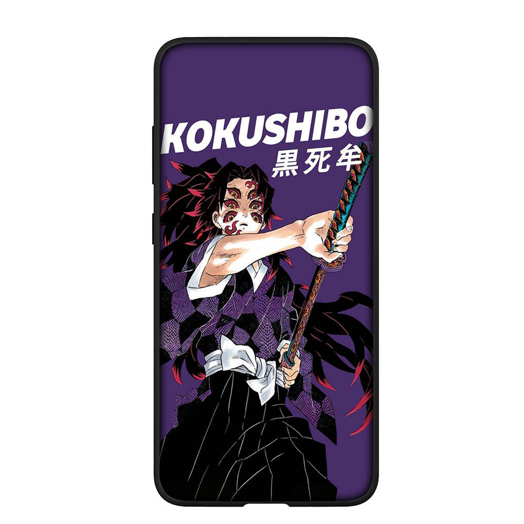Чехол для телефона Samsung Galaxy S25 S24 S23 iPhone 16 15 Xiaomi Redmi Note 14 13 12 16E X 11 Pro OPPO Moto Huawei Kokushibo Nezuko Demon Slayer Tanjirou