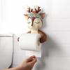 Punch-free Cartoon Animal Creative Home Roll Paper Box Roll Holder Decoration Roll Paper Tube Toilet Tissue Box Wall Hanging