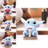 Stitch Cartoon Plush Doll With Durable Fabric For School Bags And Car Accessories