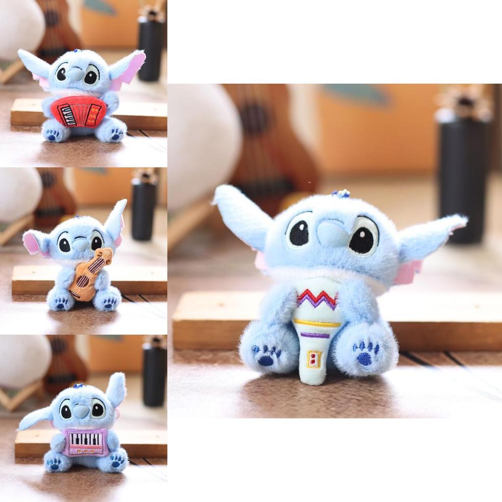 Stitch Cartoon Plush Doll With Durable Fabric For School Bags And Car Accessories