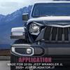Матовая черная решетка радиатора с сеткой для Jeep Wrangler JL JT 2018 2019 2020 2021 пикап 4x4 внедорожная решетка Voor