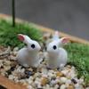 15 Pcs Lovely Miniature Mini Rabbit Resin Garden Fairy Ornament Flower Plant Pot Home Figurine Animal Decor