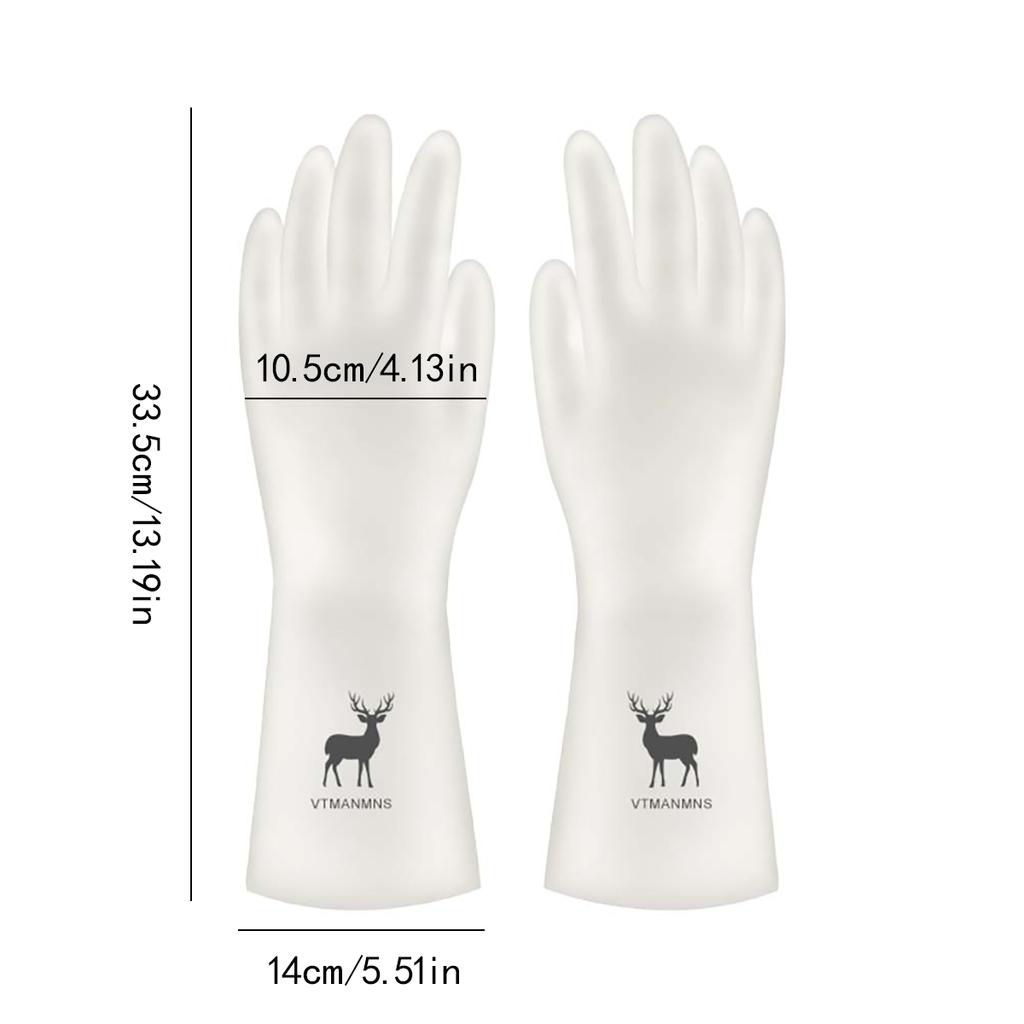 New Gloves For Kitchen Cleaning Transparent Printed Latex Gloves Laundry And Dishwashing Gloves Rubber Gloves