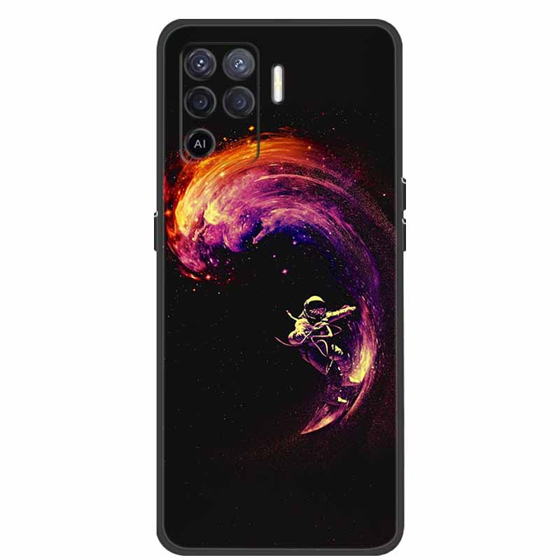 Для чехла OPPO Reno5 Lite Чехол Ударопрочный Мягкий силикон ТПУ Задняя крышка Для телефона Oppo Reno 5Z 5 Lite Чехол 5Lite CPH2205 Fundas