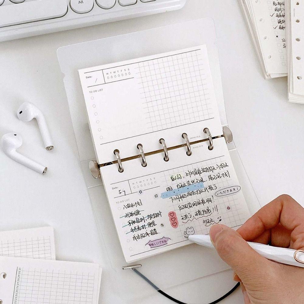 50 листов M5 A8 сменная бумага для блокнота сменная спиральная папка для блокнота студент