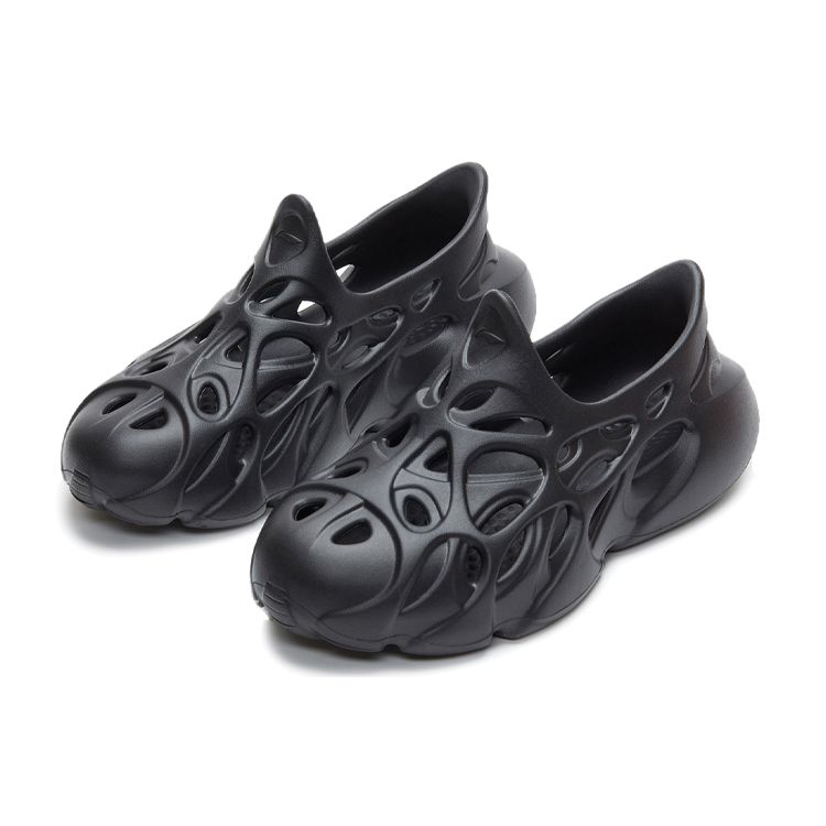 Li Ning Badfive Fast Recovery Slide Comfortable Versatile Beach Sandals Men Sandals Black ABTR003-2