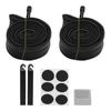 Bike Tire Repair Tool Kit Butyl Rubber with Replacement Inner Tube Round Patches Tire Levers22X1.75 2.125