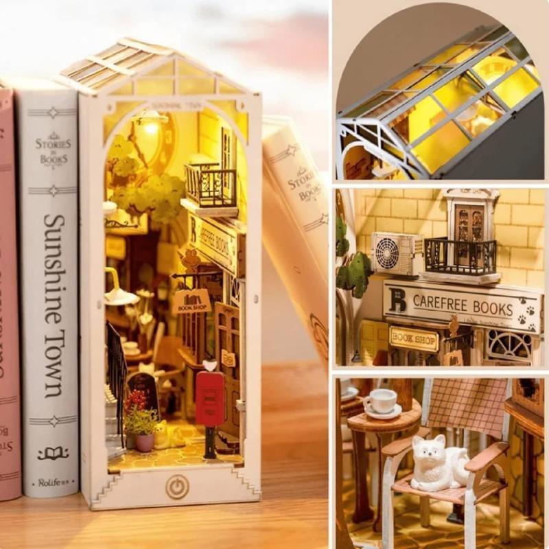 ROBOTIME Rolife Sunshine Town Book Nook Kit TGB02