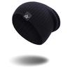 Вязаная шапка женская, зимняя мужская шапка Skullies, теплая повседневная шапка с напуском, вязаная крючком шапка, женская мешковатая шапка