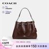 Большая кожаная сумка Coach Evelyn через плечо и на плечо