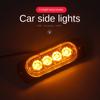 2pcs 12V-24V 4 Led Lights Amber/red/white/blue Car Trailer Truck Motorcycle Side Marker Light Bar Indicator Light Clearance Lamps