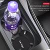 VEDB9 2PCS Car Non Slip Water Cup Pad Leather Coasters Mat For Ford ST Racing RS S Mustang Kuga Fiesta Fusion Mondeo Edge Ranger S-Max