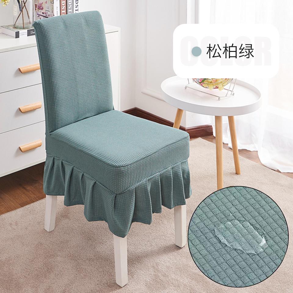 Chair Cover Waterproof Skirt Chair Cover Banquet Chair Cover Elastic Dining Table and Hair Covers Waterproof Chair Cover