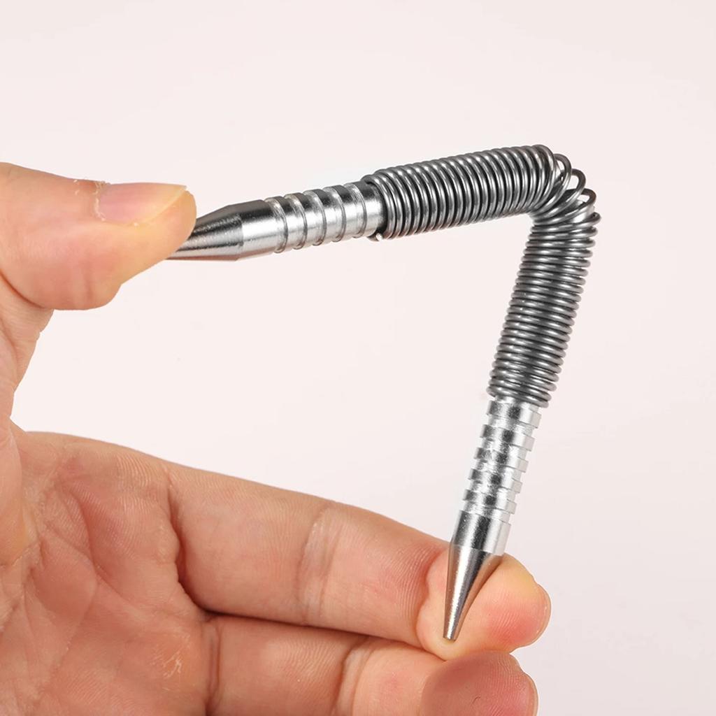 Spring center punching woodworking metal drill hinge pin punch set high carbon steel nail punch narrow space door hinge pin