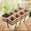 KADAX Торфяные горшки для рассады биоразлагаемые рассада саженцы 3x8шт