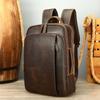 Мужской рюкзак из натуральной кожи Mad Horse, винтажная сумка из натуральной кожи премиум-класса, большой емкости, дорожный рюкзак для компьютера