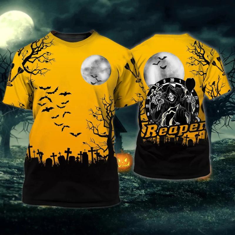Disc Darts Sports T-shirt Men's Clothing Round Neck Short Sleeves T Shirts 3D Printed Cool Graphics Outdoor Casual Fashion Tees