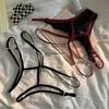 Sexy Lingerie Lace Cross Thin Belt Girl Pure Desire Thong Woman Underwear Hollow Out Tempting Women Low Waist Women's Underwear