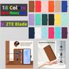 18 - Color PU Leather Phone Wallet Case for ZTE Series.ZTE Axon 60,ZTE Blade A35,Blade A55,nubia Focus Pro,Blade V70,Blade V40s,Blade A73,Blade A52...