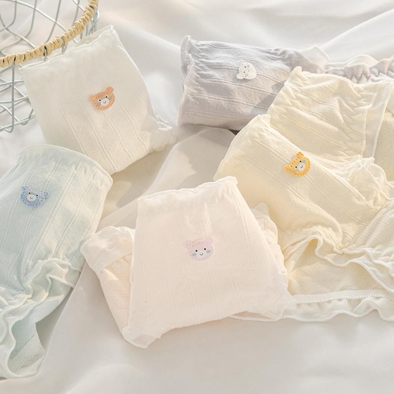 7A Antibacterial Crotch Women's Underwear Made of Pure Cotton Lightweight Breathable Women's Summer Jacquard Waist Bag Hip A-class Triangle Panties
