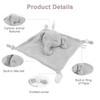Cartoon Rabbit Elephants Unicorns Plush Toy Soft Stuffed Baby Toy Infant Animal White Bunny Soothe Appease Towel Comforting Blankie Toy with Rattle