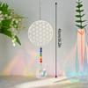 Crystal Suncatcher Sun Moon Tree Wind Chime Prisms Hanging Angel Butterfly Pendants Rainbow Chaser Garden Decor Window Drop Bell