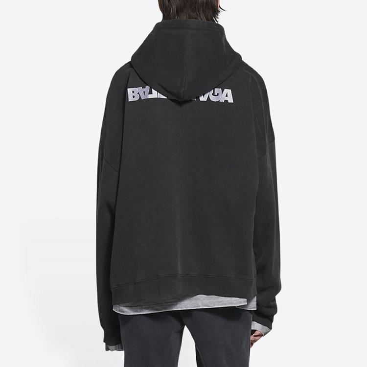 Balenciaga Turn FW21 Sweatshirt Men's Black 674719TLVB49034