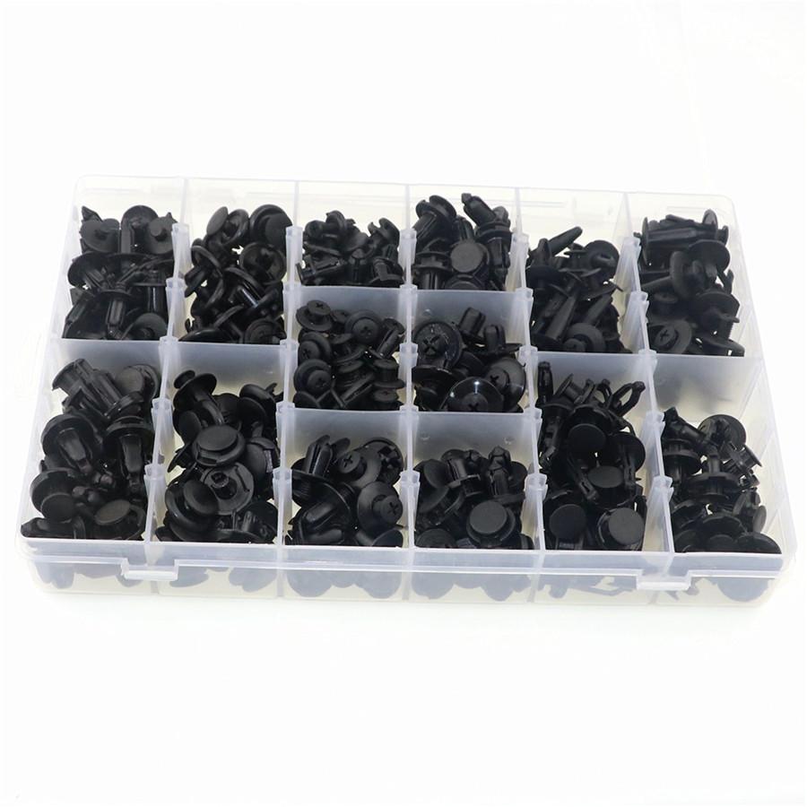 325pcs Fastener Mud Flaps Bumper Fender Push Clips Plastic Rivet Fender Liner