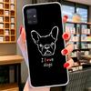 French Bulldog Black White Cover Phone Case For Samsung Galaxy A12 A22 A32 A52 A72 A02S Phone Case Note 20 Ultra 10 S10 Plus A51