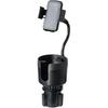 CupCargo Pro – 2-in-1 Car Cup Holder Expander and 360° Phone Mount with Adjustable Base and Flexible Neck, Universal Fit