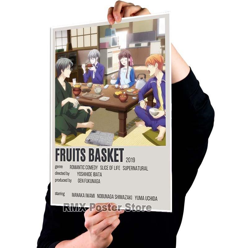 HD печать аниме корзина с фруктами плакаты белая бумага с покрытием постер для рисования настенный художественный декор гостиная домашний бар украшения фотографии