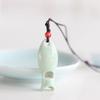 Smooth Ceramic Fish Pendant Delicate Boho Ethnic Necklace Gifts Porcelain Necklace  Friend