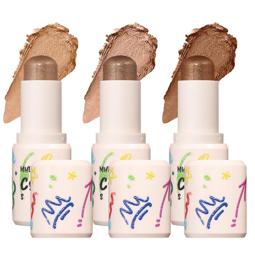 LANGMANNI, 4 цвета, тени для век, стойкие, не тускнеющие, матовые, жемчужные, светлые, для макияжа, тени для век, палочки