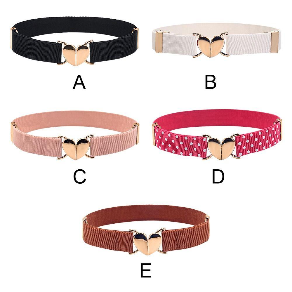 Платье с пряжкой в виде сердца, украшение, декоративный пояс, эластичные ремни, поясной ремень, пояс