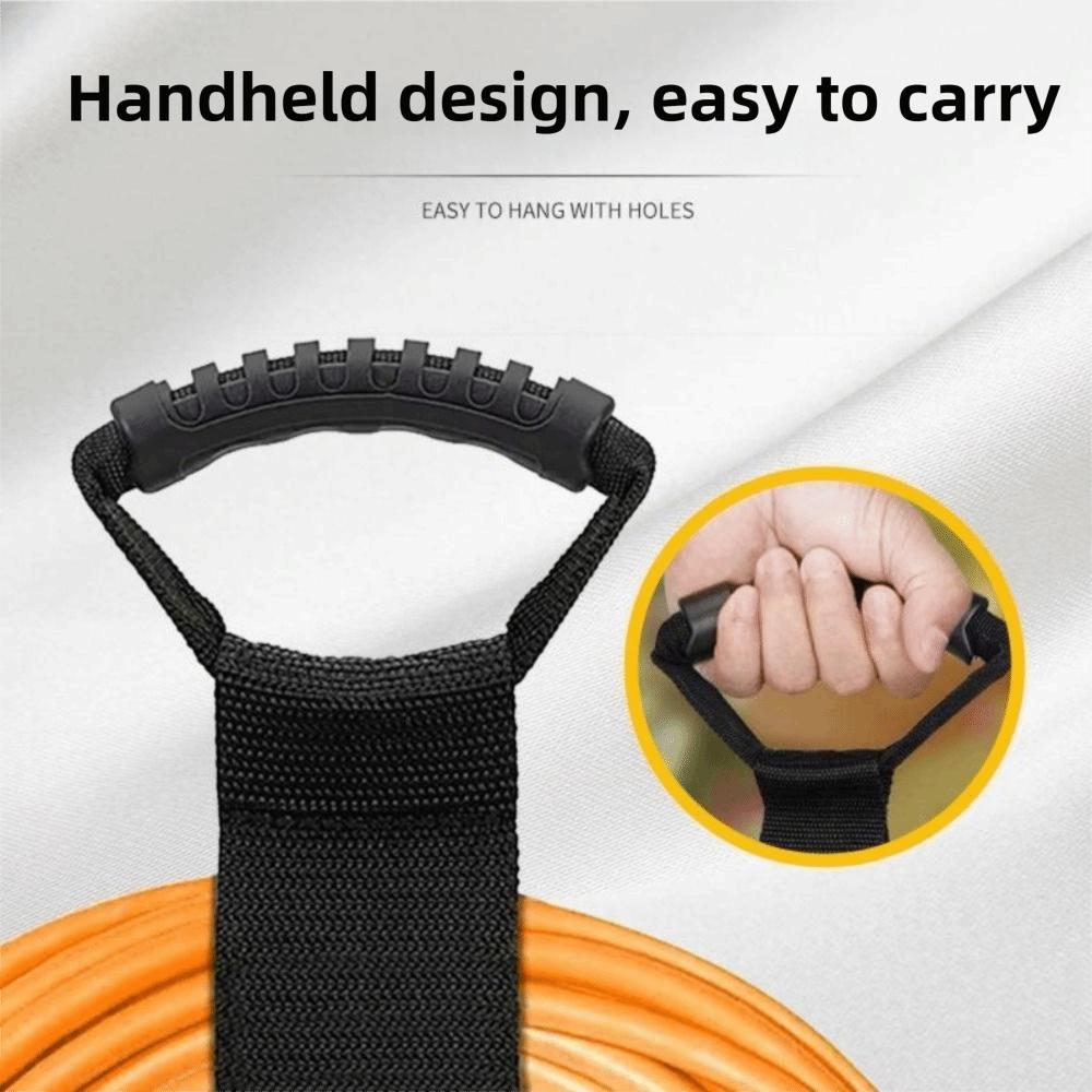 2Pcs Heavy-Duty Cable Storage Straps Reusable S/M/L Cable Ties Hand-held Handle Heavy Strap Extension Cord Organizer RV