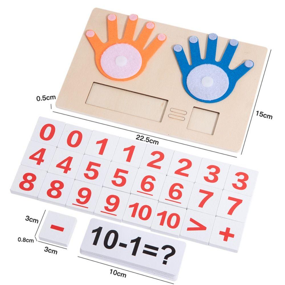 Finger Counting Design Wooden Number Toys Intellectual Development Toys Early Childhood