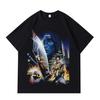 DTG Print Cool Series Printed Men's and Women's T-shirts Summer Leisure Versatile High Street Fashion Brand Loose Men's and Women's Tops