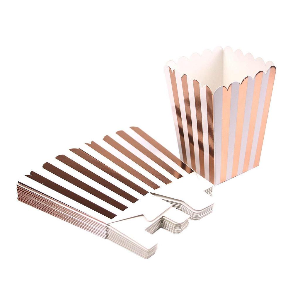 12шт блестящие 8 цветов коробки для попкорна товары для свадебной вечеринки