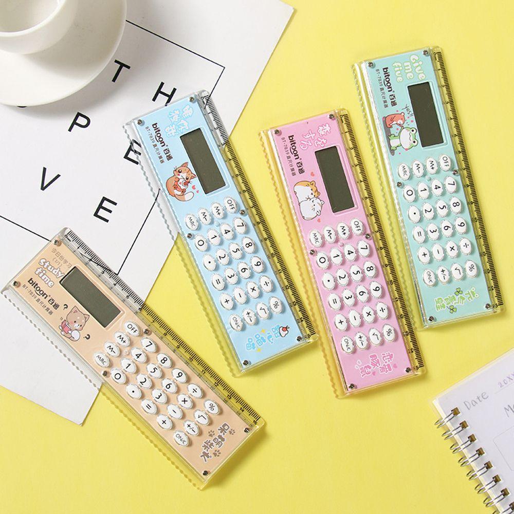 Stationery Ruler Computer Transparent Ruler Ruler With Calculator Energy Ruler Calculator