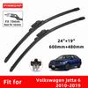 Car Wipers Double Rubber for Volkswagen Jetta 6 2010-2019 Front Brushes Cutter Automobiles Parts Accessories Windscreen Wipers Wear Parts