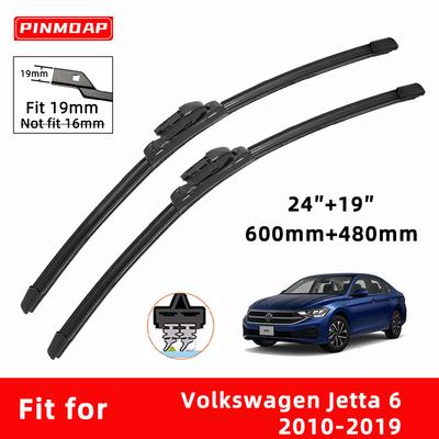 Автомобильные дворники двойные резиновые для Volkswagen Jetta 6 2010-2019 Передние щетки Резак Автомобильные детали Аксессуары Стеклоочистители Изнашиваемые детали