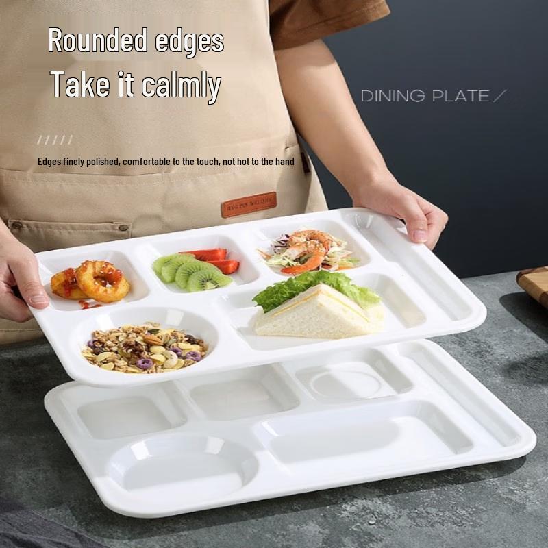 Beilaien Melamine Divided Plate and Bowl Set