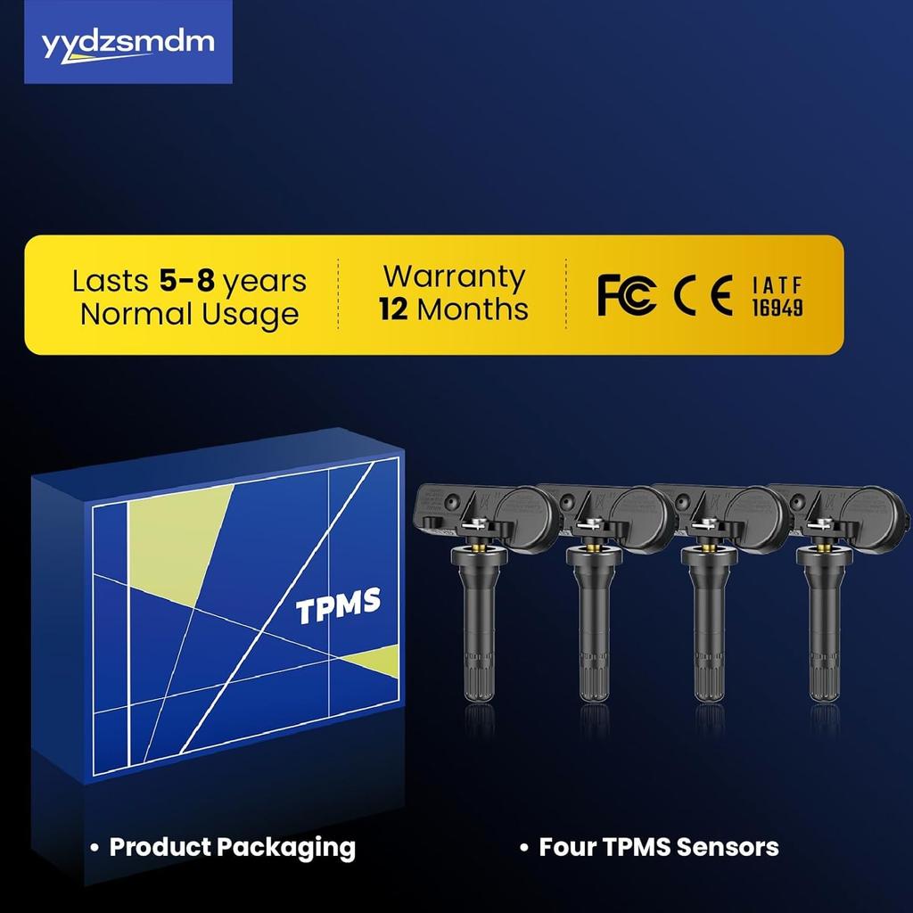 315Mhz Pre-Programmed TPMS,Compatible With: Chevrolet Equinox 2007- | Colorado 2015- | Malibu 2008-2015 | Camaro 2010-2015 Tire Pressure Monitoring