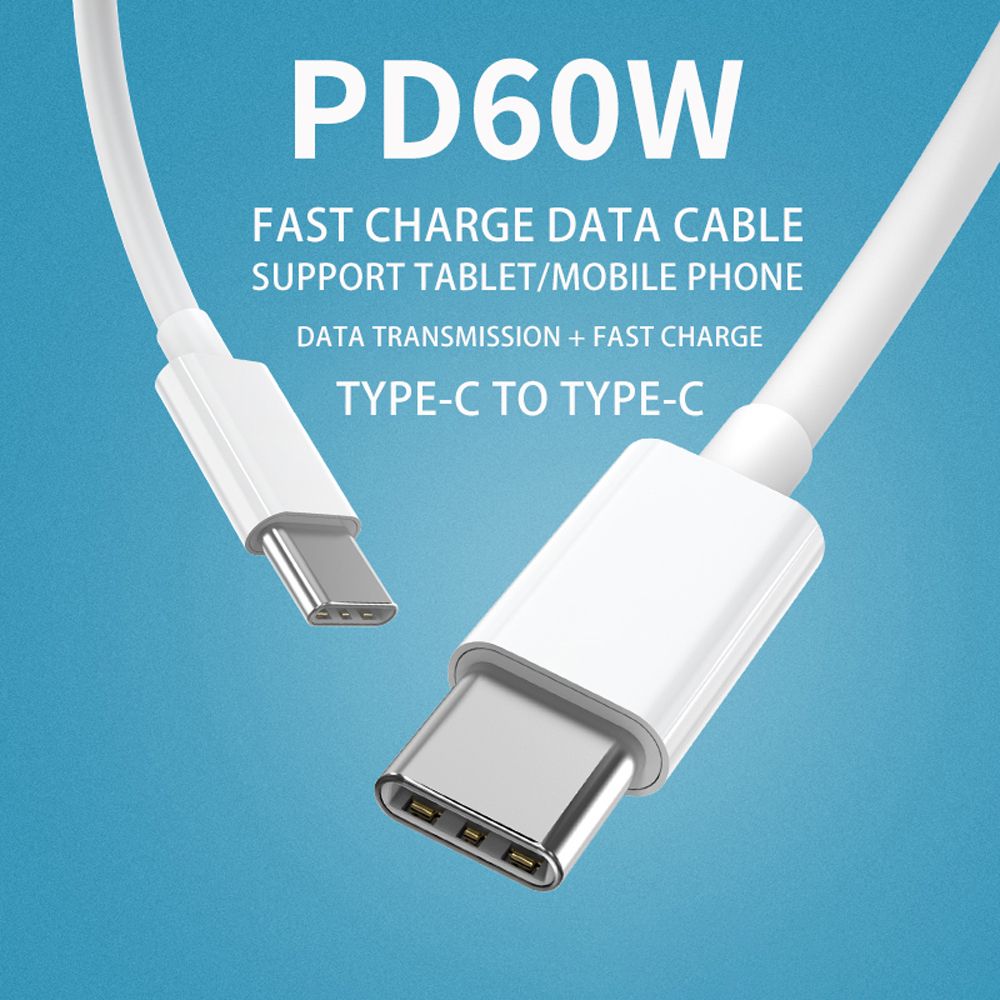 Head Data Wire Mobile Phone Charger Wire USB C Wire Type C to Type C Cable Fast Charging Cable