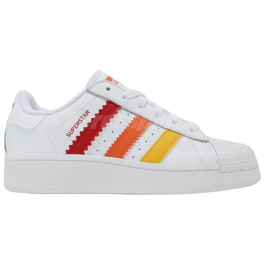 adidas Superstar XLG Белые Разноцветные Женские Кроссовки Обувь-Белый Лучший-Алый Оранжевый IF9122