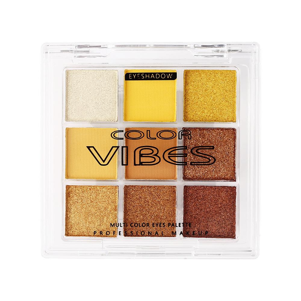 Палитра теней для век Warm Velvet Pumpkin Orange 9 Colour Matte Pearl Party Stage Makeup Coffee